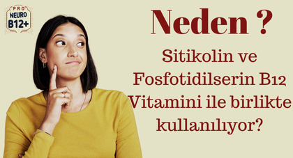 "Why should citicoline and phosphatidylserine be used with B12 vitamin?"