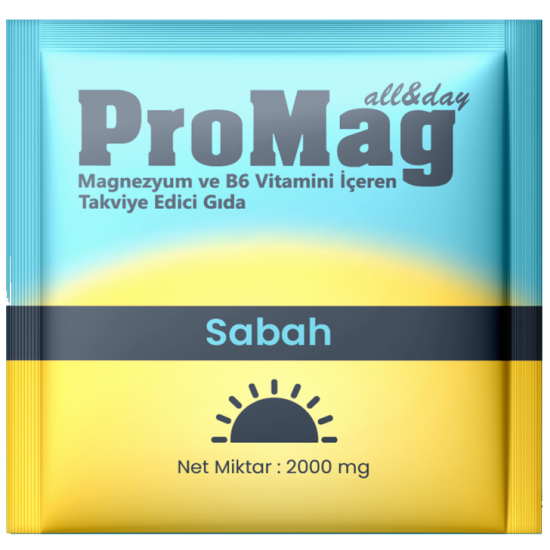 ProMag All&Day Magnezyum ve B6 Vitamini İçeren Takviye Edici Gıda