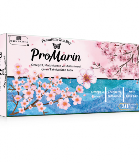 ProMarin Omega3, Multivitamin ve Multimineral İçeren Takviye Edici Gıda