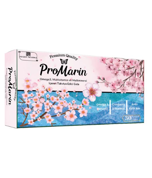 ProMarin Omega3, Multivitamin ve Multimineral İçeren Takviye Edici Gıda